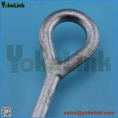 Carbon steel HDG oval eye bolt