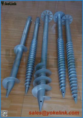 Hot Dip galvanized Ground Screw Pole Anchor