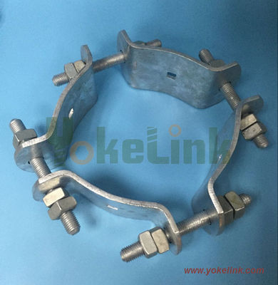 Adjustable type pole band with double arming bolt