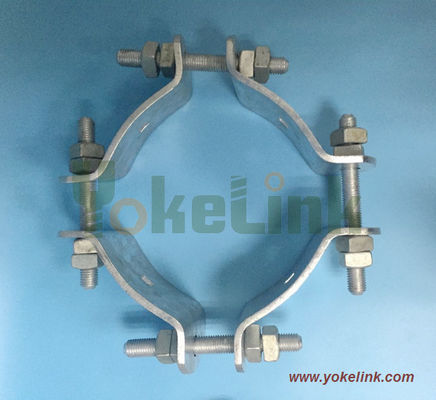 Adjustable type pole band with double arming bolt