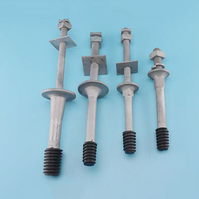 Long Shark / Short Shark Forged steel Crossarm Insulator Pin with Nylon thread For line hardware