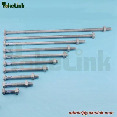 High Quality Forged Steel ASME B18.2.6 square machine bolt for Pole Line Hardware
