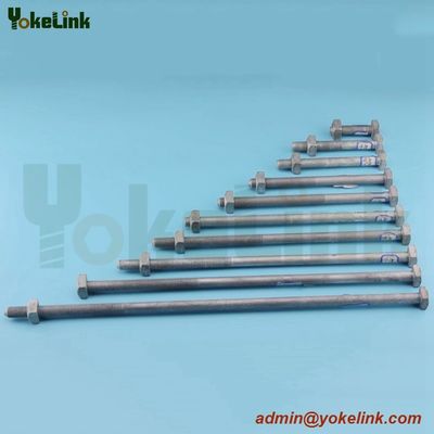 High Quality Forged Steel ASME B18.2.6 Sq bolt For Transmission tower