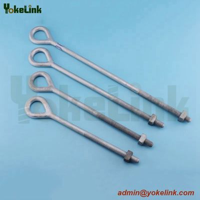 High Quality Forged galvanized  ANSI C135.1 Oval Eye bolt For  Rigging hardware