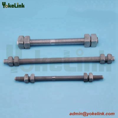 Hot dip galvanized Double Arming Bolt for Pole Line Hardware