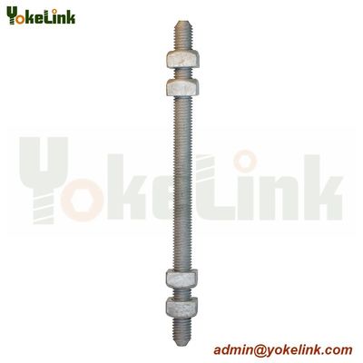 high strength zinc plated carbon steel Double Arming Bolts