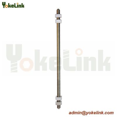 Double-Arming Bolts full thread furnished with four square nut