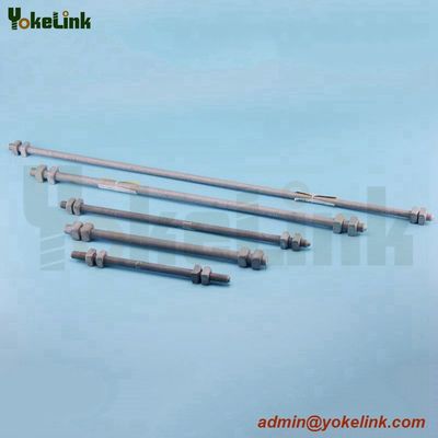 Double-Arming Bolts full thread furnished with four square nut