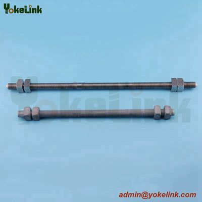 Double-Arming Bolts full thread furnished with four square nut