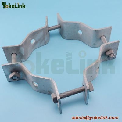 China manufacture hot dip galvanized pole band clamp with low price