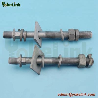 Porcelain line post insulator bolt with long stud