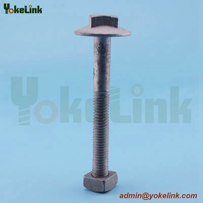 Hot DIP Galvanized Brace Bolt for Fastening a Brace to a Cross Arm High strength hex bolts hot dip galvanizing