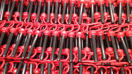 1" Red Handle Head Hitch pin with R Clip for farm Tractors and Trailers
