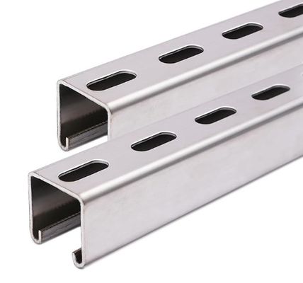 Metal Strut Channel With Slotted Back | Half-Slot Steel U-Channel