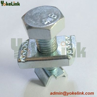 Strut channel seismic bracing fittings of V threaded rod stiffener