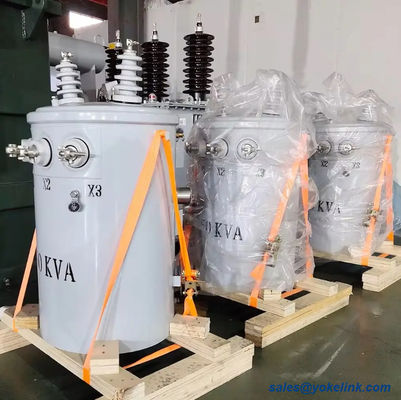 50KVA Pole-Mounted Single Phase Oil Transformer For Industrial Electricity