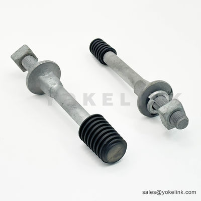 Crossarm Insulator Pin Pole Line Hardware With 1"Nylon Thread Insulator Pin