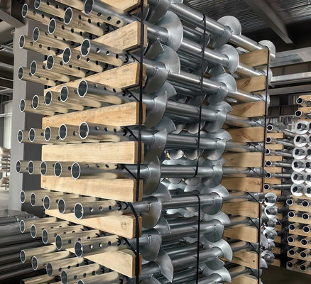 Heavy-Duty Screw Piers Reliable Helical Screw Pile Producer Galvanized Helical Piles For Foundation Repair System
