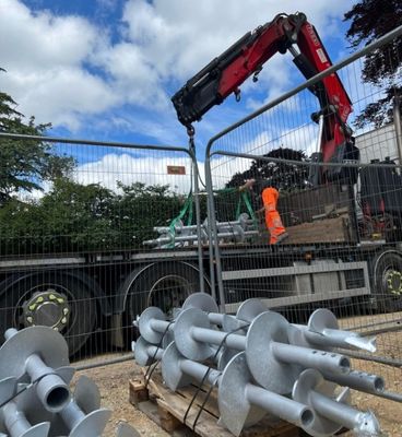 Hot DIP Galvanized Helical Anchors Piles Screw Piles For Solar Energy Related Parts