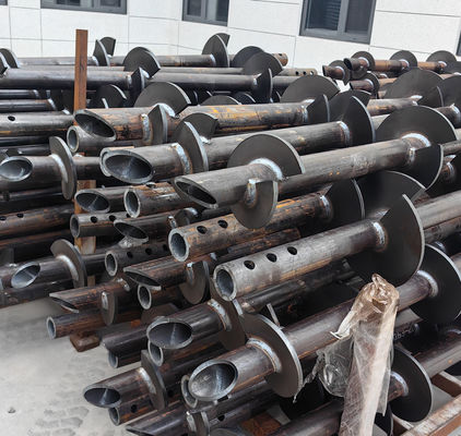 Hot DIP Galvanized Helical Anchors Piles Screw Piles For Solar Energy Related Parts