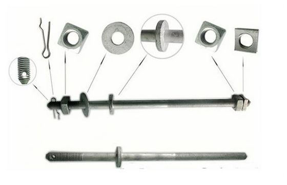 ANSI C135.31 Double-Upset Spool Bolt For Poleline Hardware