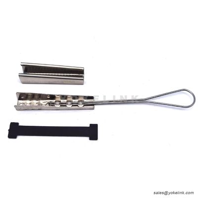 Fiber Optic Drop Cable Stainless Steel Fitting Clamp Ftth Accessories Wire Tension Clamp