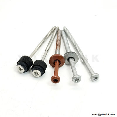 Steel Structure Fittings Screws Bonded Washer Cross-Slotted Head Roof Sheet Metal Wood Self Tapping Screws