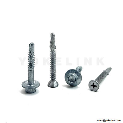 Pack of 100 Metal Sheets Roofing Windows Self Tapping Screws Countersunk Self Drilling Wing-Tip Screw