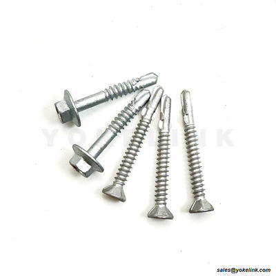 Pack of 100 Metal Sheets Roofing Windows Self Tapping Screws Countersunk Self Drilling Wing-Tip Screw