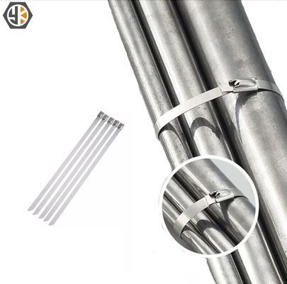 Stainless Steel Cable Tie with Self-Locking Ball Buckle