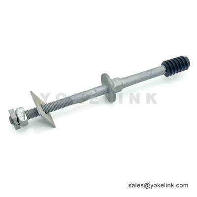 Wide Base Crossarm Pin HDG | Nylon Thread Insulator Stud | ASTM A153 Crossarm Pin
