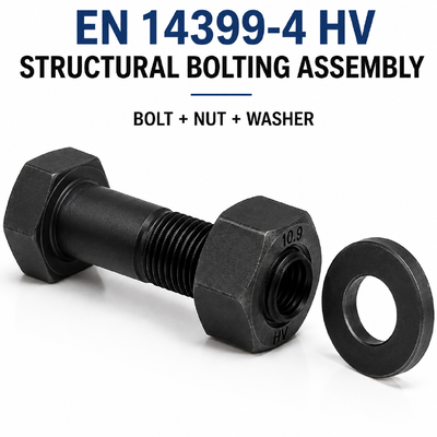 M12-M36 EN14399-10 Cup/Countersunk Head HRC 10.9 Bolts Preloaded Bolting