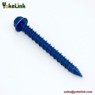 Hex Washer Head Concrete Screw Hi-Lo Thread Screws Ruspert Tapcon Screw with Drill bit