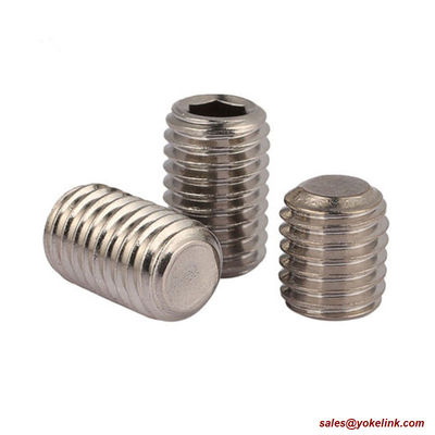 ASME B18.3, Alloy Steel, Stainless Steel Socket Set screws with Ball Point, Nylok patch