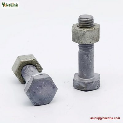 3/4" ASTM F3125 Grade A325 Hot Dipped Galvanized Steel Structural Bolt w/A563 DH Nut & F436 Washer