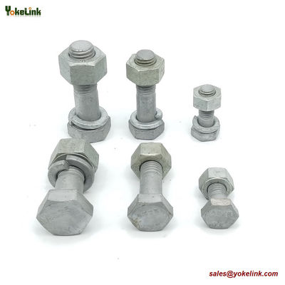 M20 ASTM F3125M Grade A325M Hot Dipped Galvanized Steel Structural Bolt w/A563 DH Nut & F436 Washer