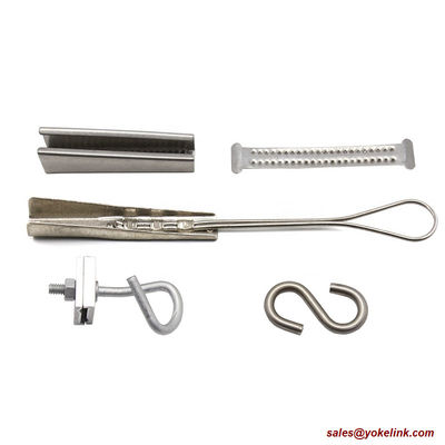 1-2 Pair Stainless Steel Telecom Drop Wire Clamp for Telecommunication