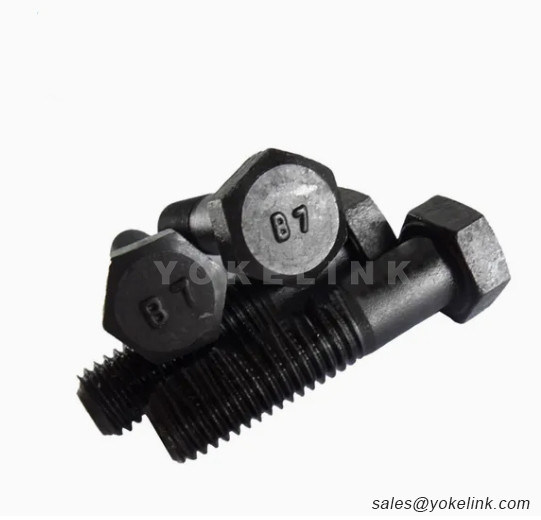 ASME B18.31.1 PTFE Stud Bolt A193 B7 Threaded Rod Stud Bolts for Structural Fasteners