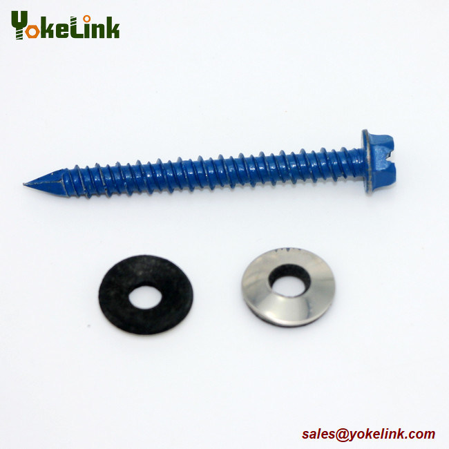 Hex Washer Head Concrete Screw Hi-Lo Thread Screws Ruspert Tapcon Screw with washer