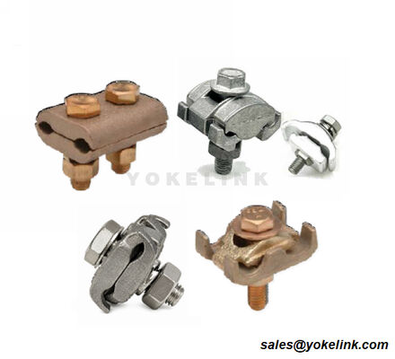 Abrazadera de ranura paralela de cobre estañado, conductor de cobre/aluminio trenzado de 8-2/0 AWG