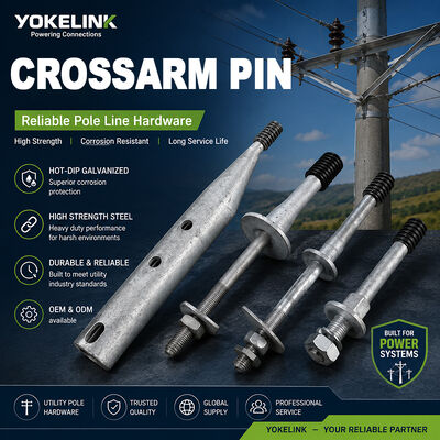 Crossarm Pin HDG ∙ High Voltage Poleline Fasteners ∙ ANSI C135.17 Pin de aislamiento